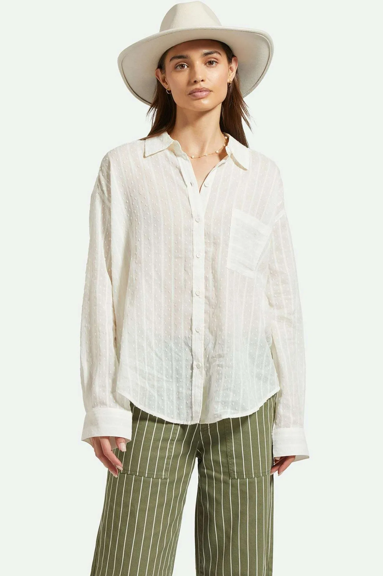East Side L/S Boxy Woven Shirt