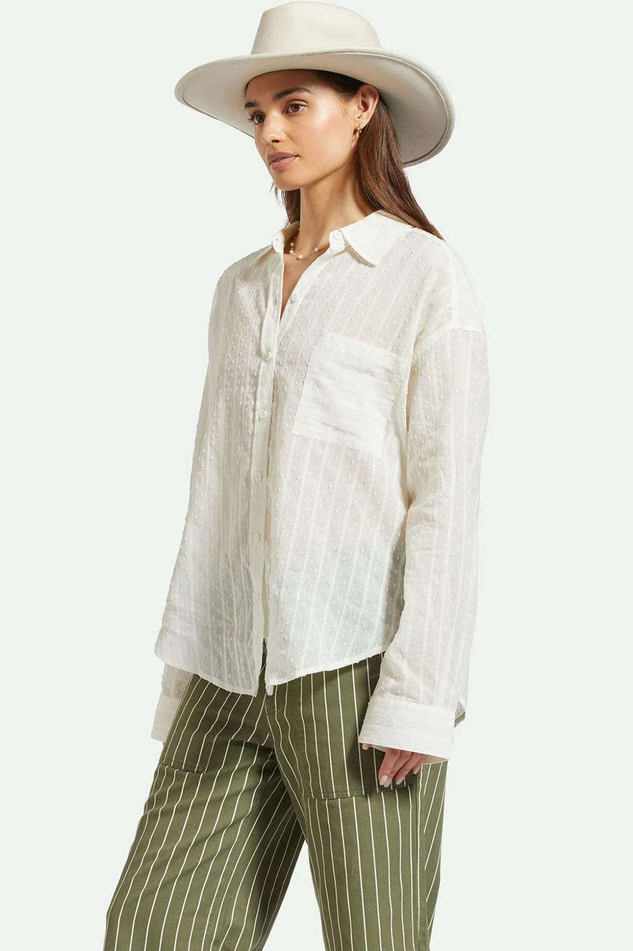 East Side L/S Boxy Woven Shirt