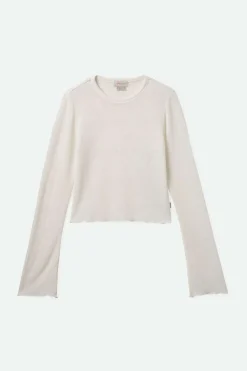 Sheer L/S Knit Top