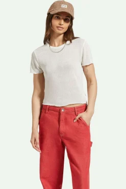 Sheer S/S Knit Top